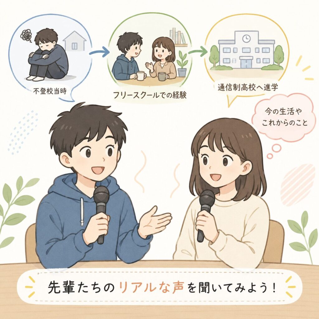 挿入画像_不登校の先輩_フリースクールフェスティバル